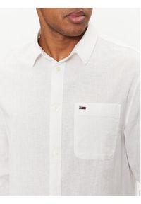 Tommy Jeans Koszula DM0DM18962 Biały Regular Fit. Kolor: biały. Materiał: bawełna, len #5