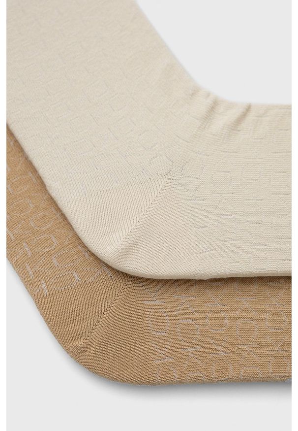 Calvin Klein skarpetki (2-pack) męskie kolor brązowy. Kolor: brązowy