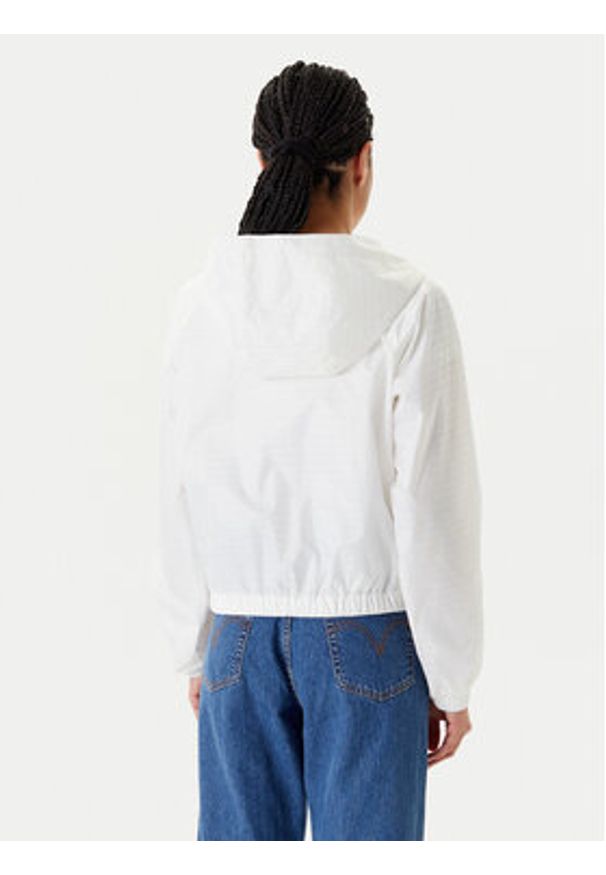 Tommy Jeans Wiatrówka Jacquard DW0DW20952 Écru Relaxed Fit. Materiał: syntetyk