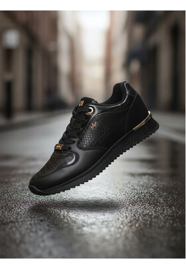 MEXX Sneakersy CEO-MI001008343W Czarny. Kolor: czarny. Materiał: skóra