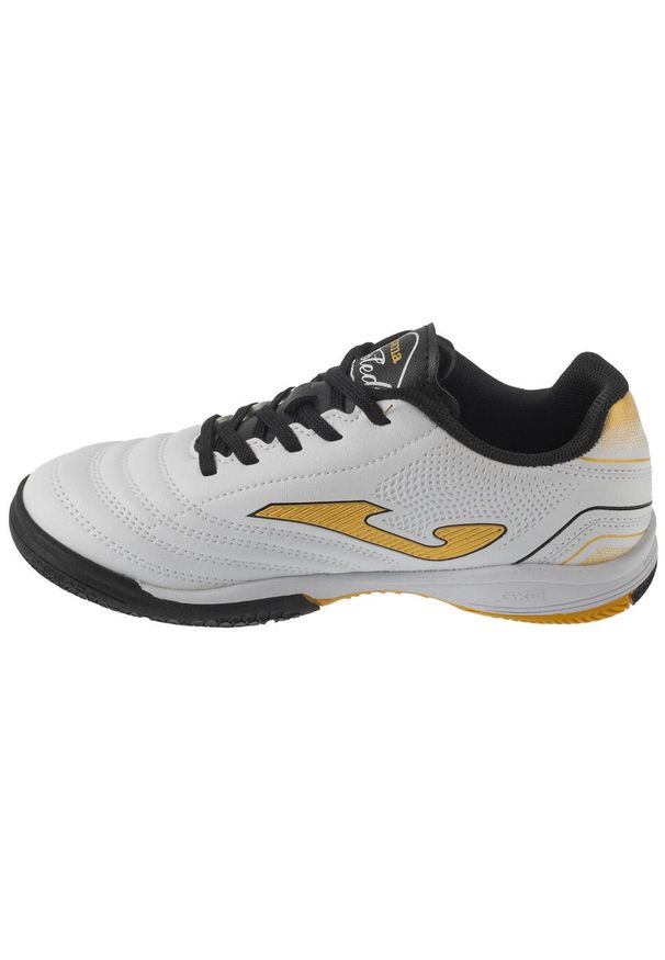 Joma - Buty halowe do piłki nożnej chłopięce, Toledo Jr 2502 IN. Kolor: biały. Sport: piłka nożna