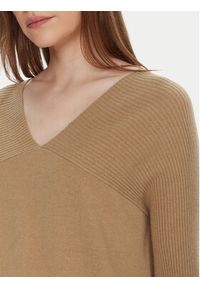 United Colors of Benetton - United Colors Of Benetton Sukienka dzianinowa 1044DV02C Beżowy Relaxed Fit. Kolor: beżowy. Materiał: wełna #3