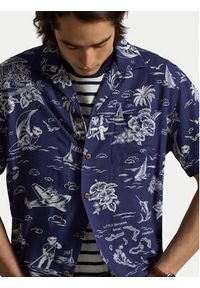 Polo Ralph Lauren Koszula 710B14282001 Granatowy Classic Fit. Typ kołnierza: polo. Kolor: niebieski. Materiał: wiskoza #6