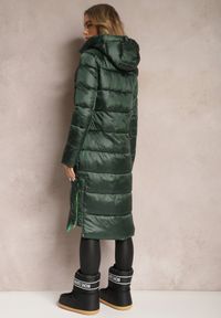 Renee - Ciemnozielona Kurtka Cilitheme. Okazja: na co dzień. Kolor: zielony. Materiał: tkanina. Długość: długie. Styl: casual #3