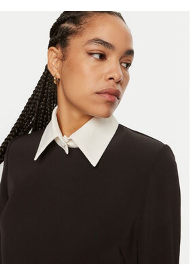 ACCESS FASHION Sukienka codzienna 44-3010-201 Czarny Regular Fit. Okazja: na co dzień. Kolor: czarny. Materiał: syntetyk. Typ sukienki: proste. Styl: casual