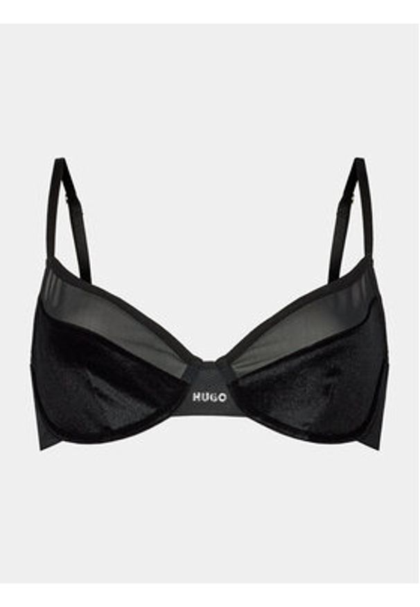Hugo Biustonosz z fiszbiną Velvet 50502759 Czarny. Kolor: czarny. Materiał: syntetyk