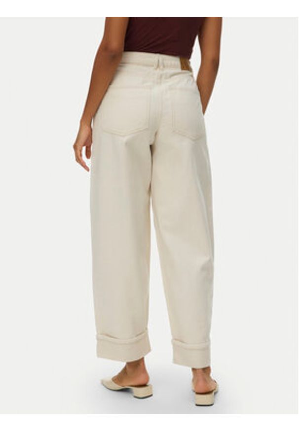 Vero Moda Jeansy Zelda 10339347 Beżowy Wide Leg. Kolor: beżowy