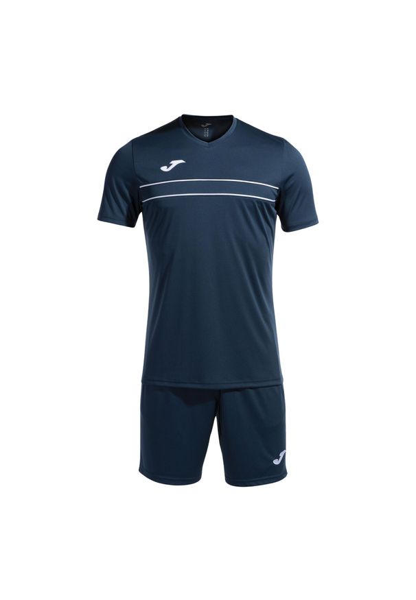 Zestaw koszulka treningowa i spodenki Joma Victory. Kolor: niebieski, wielokolorowy, biały. Sport: piłka nożna