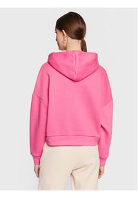 Guess Bluza Icon W3RQ03 KB683 Różowy Relaxed Fit. Kolor: różowy. Materiał: bawełna #3
