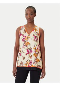 SIMONA CORSELLINI - Simona Corsellini Bluzka P26CPTO01801 Kolorowy Regular Fit. Materiał: satyna. Wzór: kolorowy #1