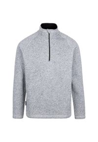 TRESPASS - Bluza Męska Corsham Marl Half Zip Fleece Top. Kolor: szary #1