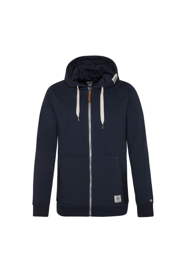 Bluza z kapturem z pełnym zamkiem błyskawicznym Protest Nxgsylar. Typ kołnierza: kaptur. Kolor: niebieski. Materiał: dresówka