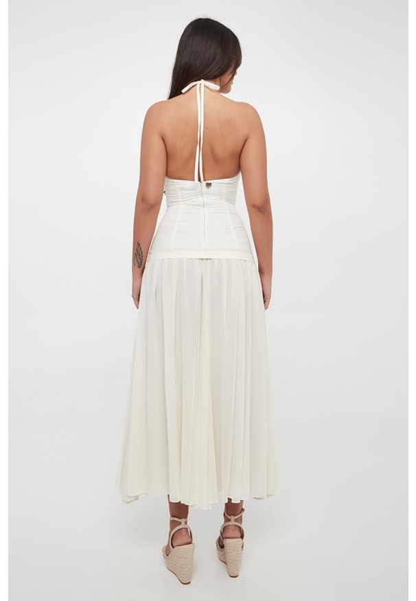 Twinset U&B - Sukienka lniana midi TWINSET U&B. Materiał: len. Długość: midi