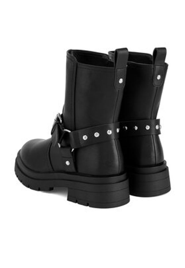 DeeZee Botki HY60188-2 Czarny. Kolor: czarny. Materiał: materiał