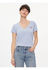 Levi's® T-Shirt Perfect 85341-0067 Niebieski Regular Fit. Kolor: niebieski. Materiał: bawełna