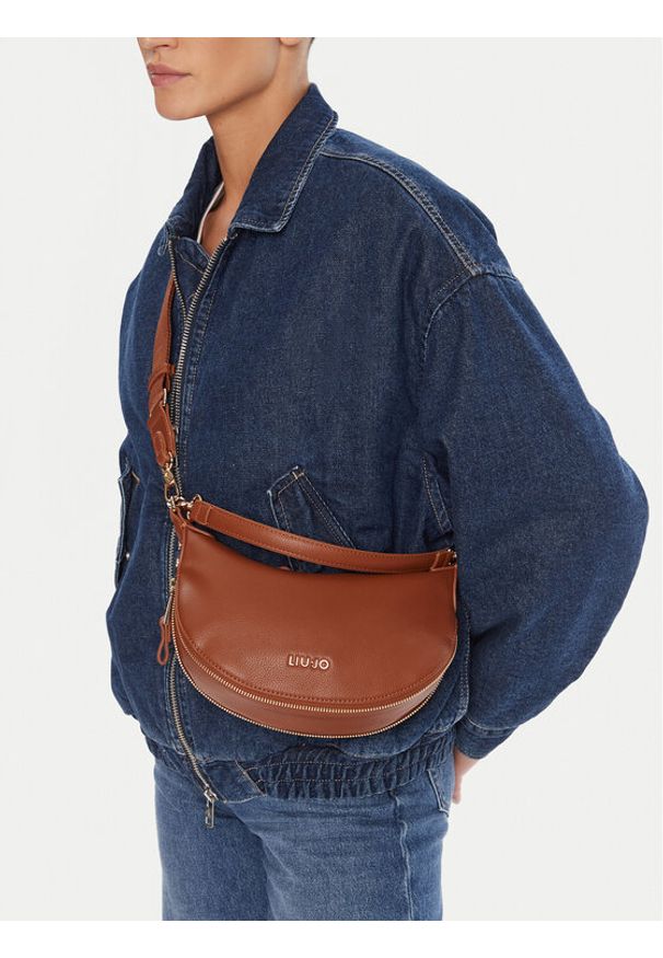 Liu Jo Torebka Ecs S Hobo AF5043 E0058 Brązowy. Kolor: brązowy. Materiał: skórzane