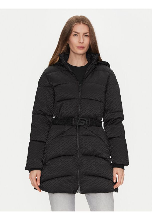 Guess Płaszcz zimowy Seline W4BL58 WGL72 Czarny Regular Fit. Kolor: czarny. Materiał: syntetyk. Sezon: zima