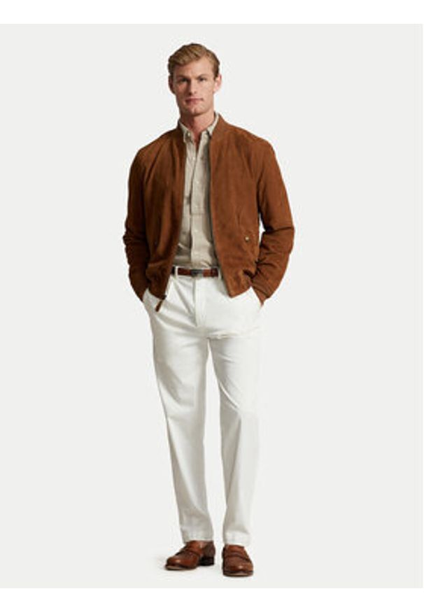 Polo Ralph Lauren Koszula 710654408119 Beżowy Regular Fit. Typ kołnierza: polo. Kolor: beżowy. Materiał: bawełna