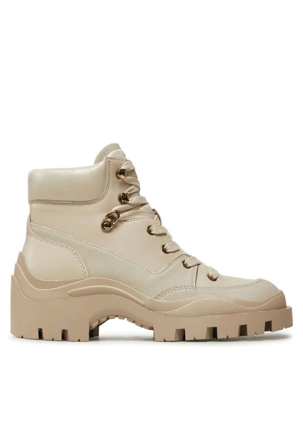 Guess Trzewiki Yia FLFYIA ELE10 Beżowy. Kolor: beżowy. Materiał: skóra