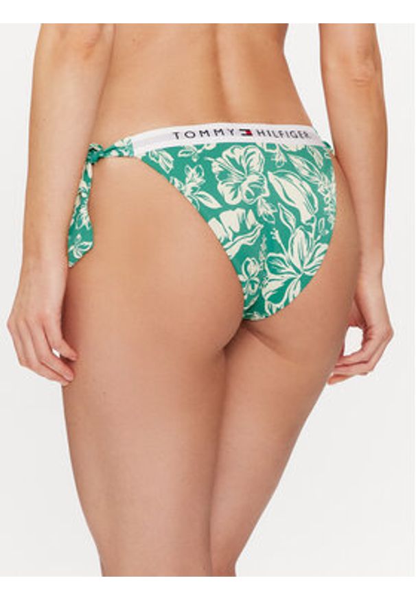 TOMMY HILFIGER - Tommy Hilfiger Dół od bikini UW0UW05366 Zielony. Kolor: zielony. Materiał: syntetyk
