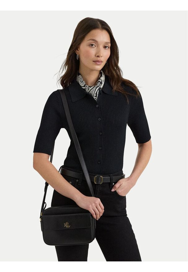 Lauren Ralph Lauren Torebka 431926645001 Czarny. Kolor: czarny. Materiał: skórzane