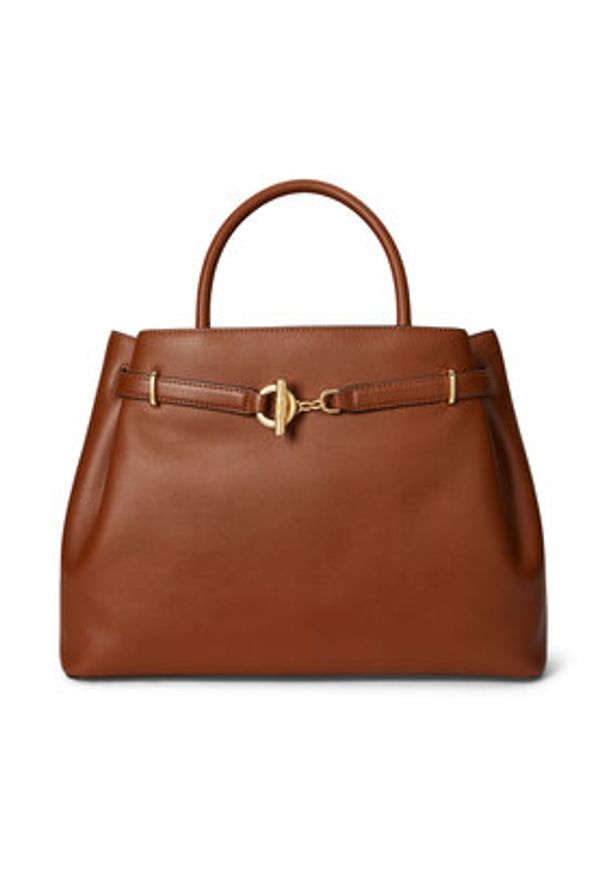 Lauren Ralph Lauren - LAUREN RALPH LAUREN Torebka 431P03417001 Brązowy. Kolor: brązowy. Materiał: skórzane