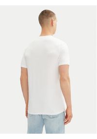Karl Lagerfeld - KARL LAGERFELD T-Shirt 755087 552235 Biały Regular Fit. Typ kołnierza: dekolt w karo. Kolor: biały. Materiał: bawełna #4