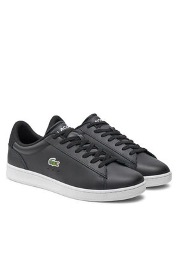 Lacoste Sneakersy 748SMA0011 Czarny. Kolor: czarny. Materiał: skóra