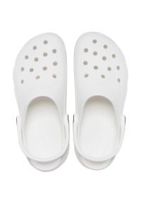 Klapki Crocs Classic Platform Clog W 206750-100 białe. Okazja: na co dzień. Kolor: biały. Materiał: materiał, guma. Obcas: na platformie. Styl: casual #6