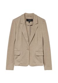 Vero Moda Marynarka Julia 10154123 Beżowy Regular Fit. Kolor: beżowy. Materiał: bawełna #1