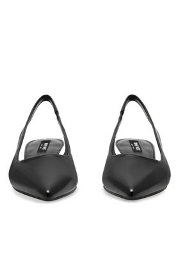 Nine West Baleriny WFA2609-1 Czarny. Kolor: czarny. Materiał: materiał