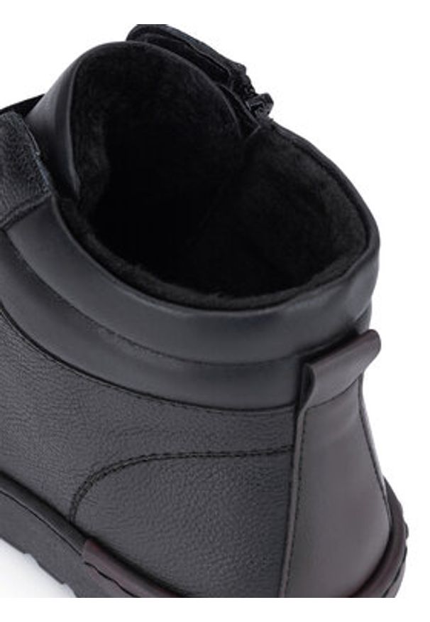 Go Soft Trzewiki WI23-PIKOLA-06 Czarny. Kolor: czarny. Materiał: skóra