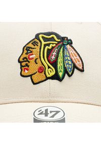 47 Brand Czapka z daszkiem NHL Chicago Blackhawks '47 MVP SNAPBACK H-MVPSP04WBP-NTB Beżowy. Kolor: beżowy. Materiał: materiał #3