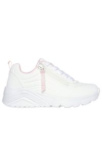 skechers - Buty sportowe dziecięce Skechers Uno Lite. Kolor: biały. Materiał: skóra, materiał, syntetyk. Szerokość cholewki: normalna. Model: Skechers Sport. Sport: turystyka piesza #1