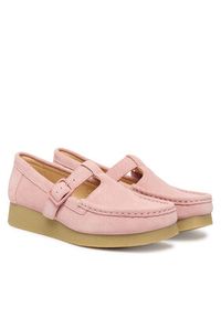 Clarks Półbuty WallabeeEVOBar 26184614 Różowy. Kolor: różowy. Materiał: zamsz, skóra
