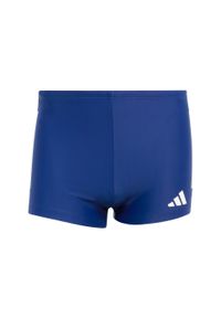 Adidas - Bokserki 3-Stripes Swim 2-Inch. Kolor: wielokolorowy, biały, niebieski. Materiał: materiał