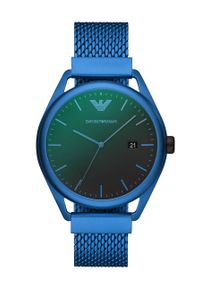 Emporio Armani - Zegarek AR11328. Kolor: niebieski. Materiał: materiał #1