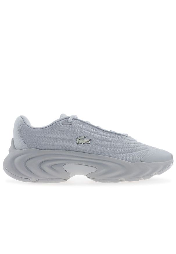 Buty męskie Lacoste Spinor 750SMA0166-14C - szare. Zapięcie: sznurówki. Kolor: szary. Materiał: syntetyk, tkanina, materiał. Szerokość cholewki: normalna