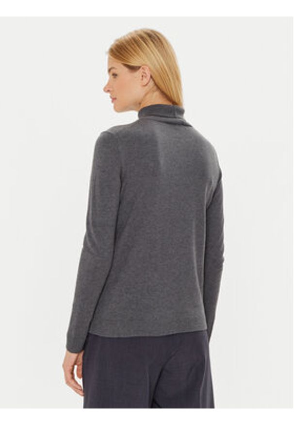 Weekend Max Mara Golf Kiku 2425366022 Szary Regular Fit. Typ kołnierza: golf. Kolor: szary. Materiał: jedwab
