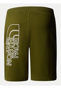 The North Face Szorty sportowe Graphic NF0A3S4F Zielony Regular Fit. Kolor: zielony. Materiał: bawełna. Styl: sportowy