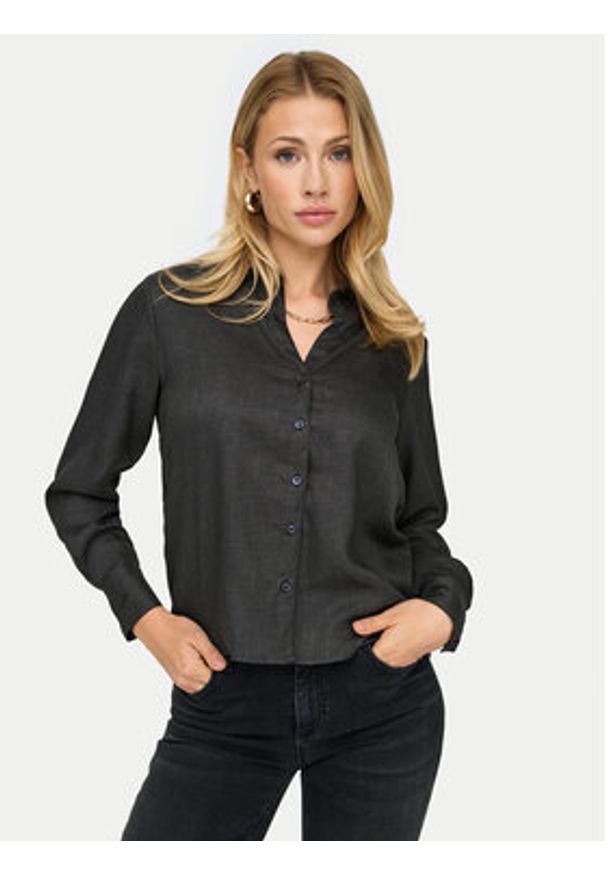 only - ONLY Koszula Lulu 15320864 Szary Regular Fit. Kolor: szary. Materiał: syntetyk