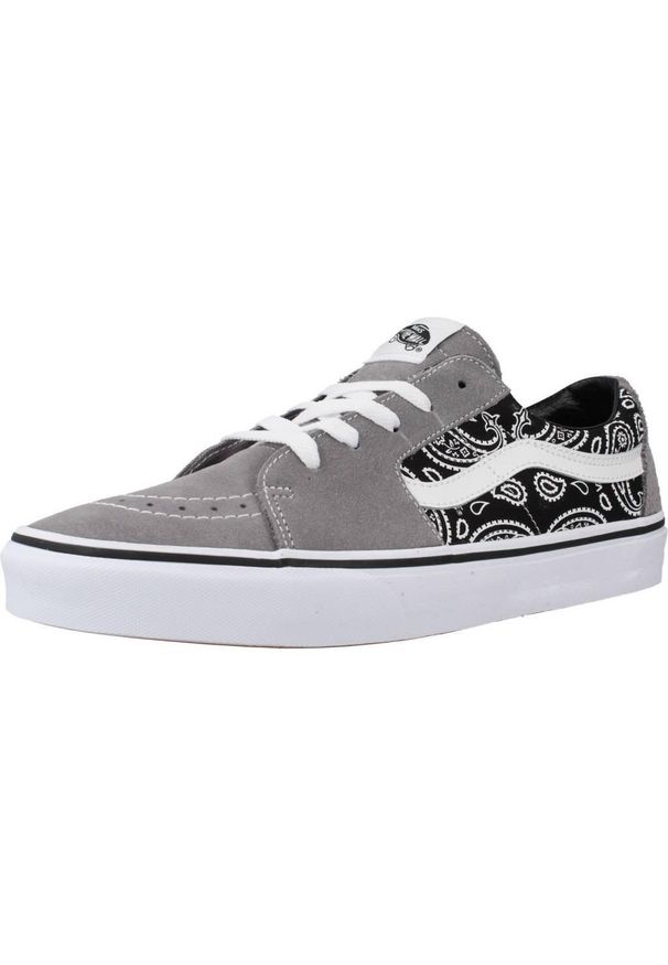 Tenisówki Vans Model Sk8-low Kolor Szary. Kolor: szary. Materiał: tkanina, skóra