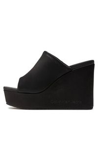 Calvin Klein Jeans Klapki Wedge Sandal Sat Nyl Dc YW0YW01359 Czarny. Kolor: czarny