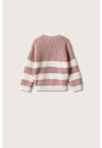 Mango Kids sweter dziecięcy Bonnibe kolor różowy. Okazja: na co dzień. Kolor: różowy. Materiał: włókno. Styl: casual #3