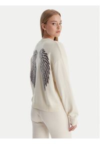 Guess Sweter W6RR55 Z2V62 Écru Regular Fit. Materiał: wiskoza #4