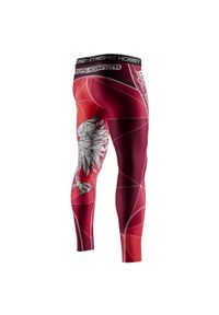 Legginsy sportowe męskie EXTREME HOBBY POLSKA red. Kolor: czerwony. Materiał: poliester, elastan