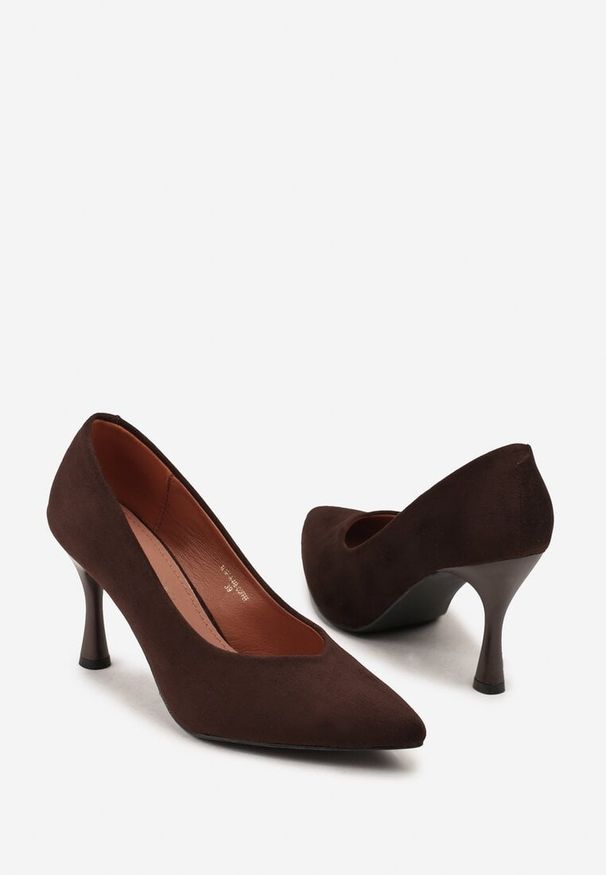 Born2be - Brązowe Szpilki Vices ze Skórzaną Wkładką Dandre. Okazja: na co dzień, do pracy, na spotkanie biznesowe, na imprezę. Kolor: brązowy. Materiał: skóra. Obcas: na szpilce. Styl: wizytowy, biznesowy, casual