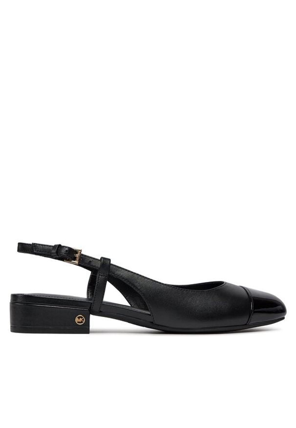 MICHAEL Michael Kors Baleriny Perla Flex Sling Flat 40R4PLFP1L Czarny. Kolor: czarny. Materiał: skóra