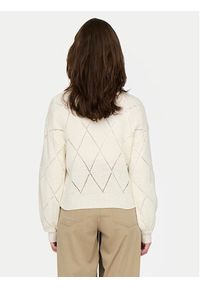 only - ONLY Sweter Geena 15339575 Écru Relaxed Fit. Materiał: syntetyk #3
