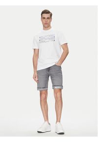 Karl Lagerfeld Jeans Szorty jeansowe A2M10082 Szary Slim Fit. Kolor: szary. Materiał: bawełna